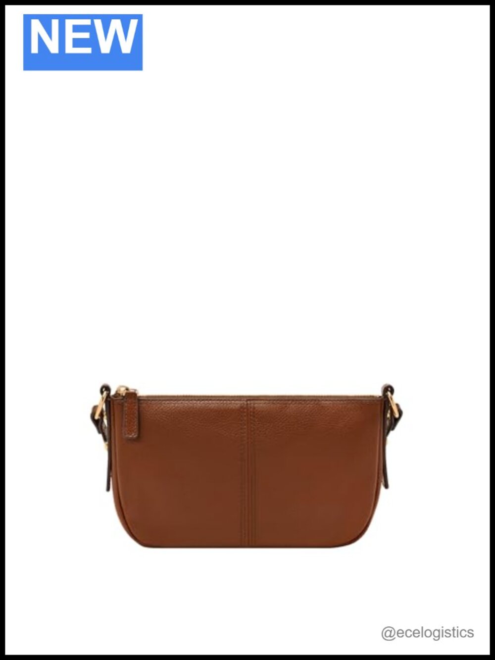 Genuine Leather Small Crossbody Bag Adjustable Strap Zipper Closure Women's